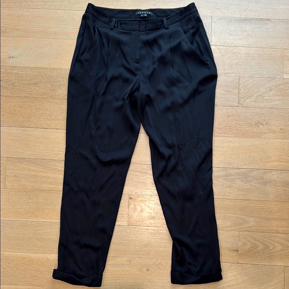 Black Theory Silk Pants - Size 6